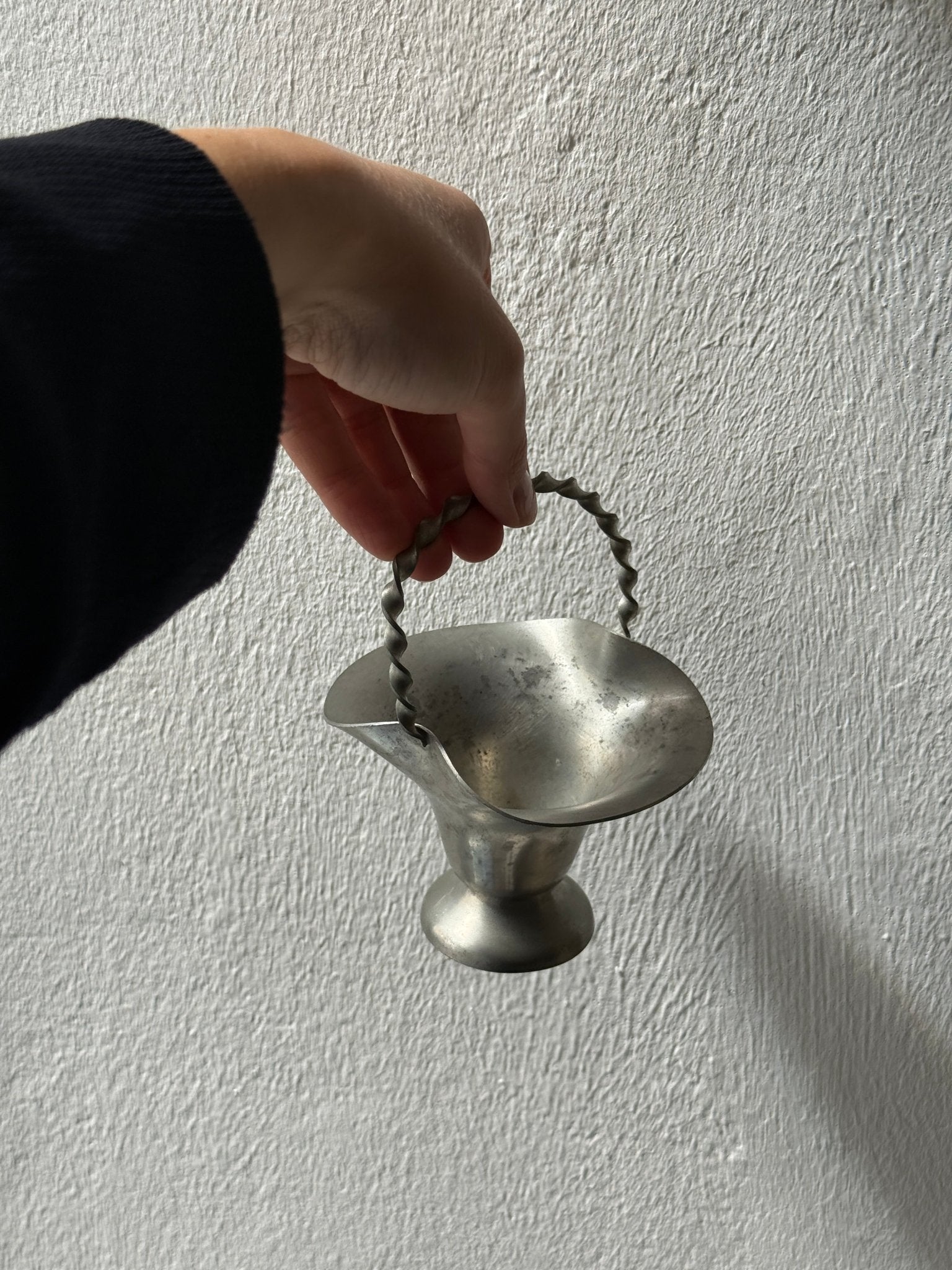 Pewter basket - NEROLI