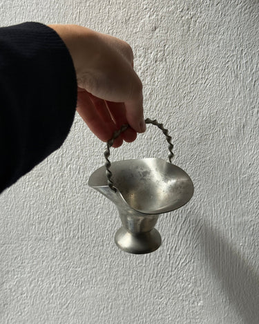 Pewter basket - NEROLI