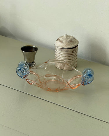 Pink and blue glass bowl - NEROLI