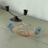 Pink and blue glass bowl - NEROLI