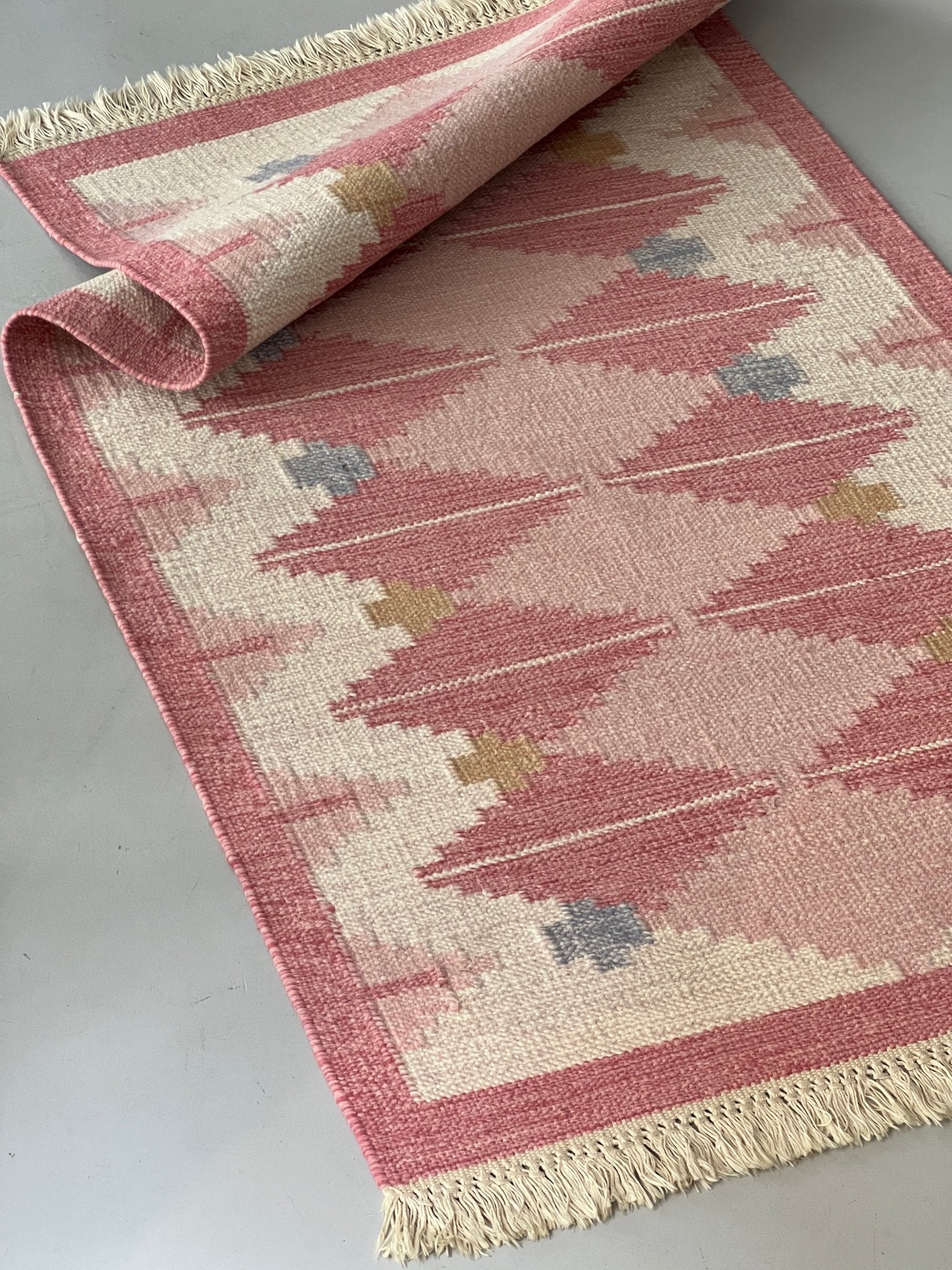 Pink flatweave rug - NEROLI