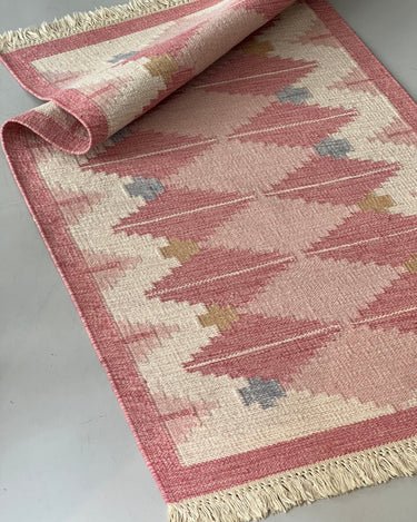 Pink flatweave rug - NEROLI