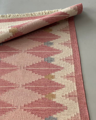 Pink flatweave rug - NEROLI