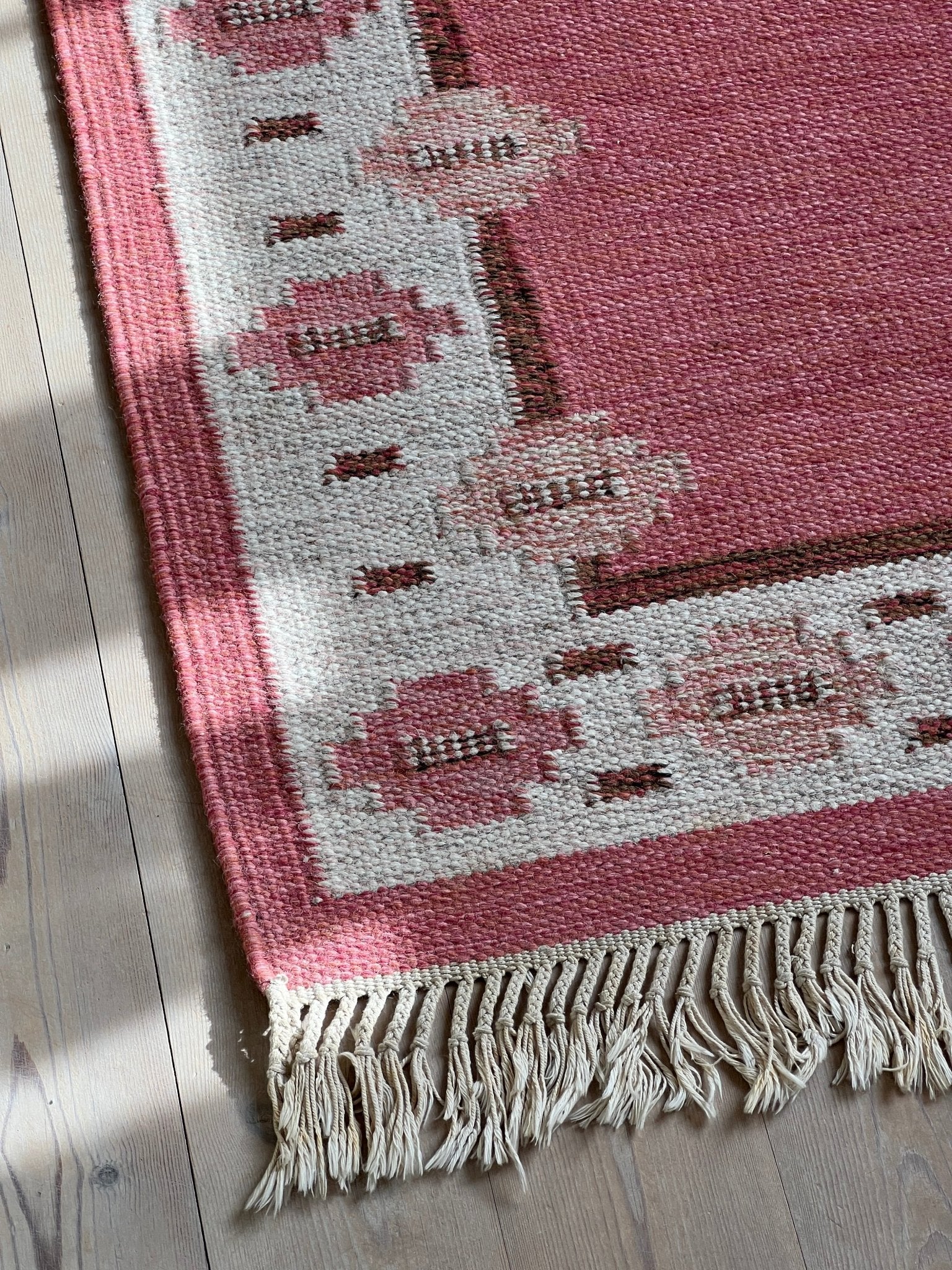 Pink flatweave rug - NEROLI