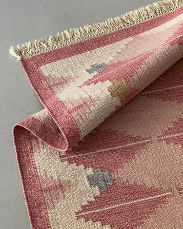 Pink flatweave rug - NEROLI