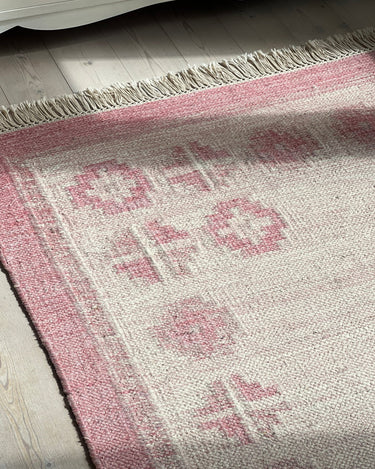 Pink flatweave rug - NEROLI
