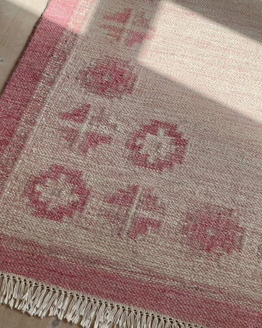 Pink flatweave rug - NEROLI