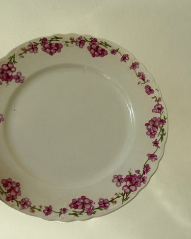 Pink floral dinner plates (10 pcs) - NEROLI