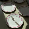 Pink floral dinner plates (10 pcs) - NEROLI