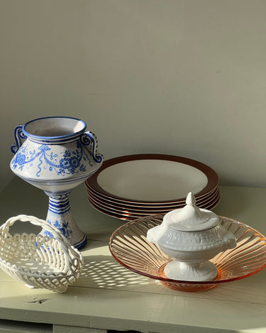 Pink glass bowl - NEROLI