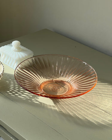 Pink glass bowl - NEROLI