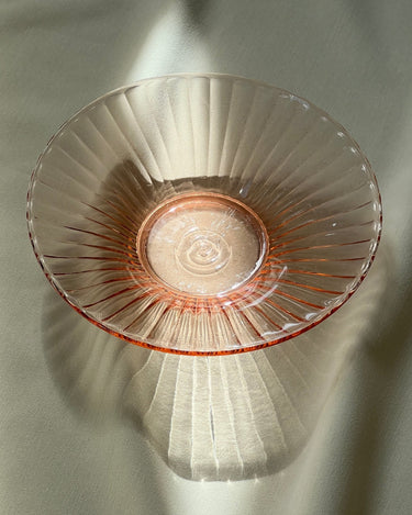Pink glass bowl - NEROLI
