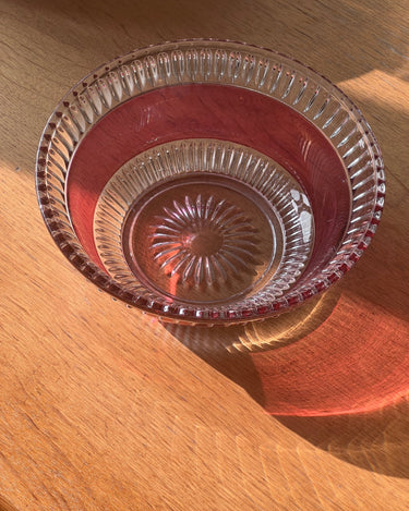 Pink glass bowl - NEROLI