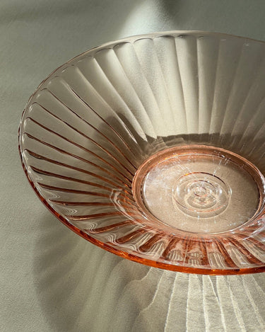 Pink glass bowl - NEROLI