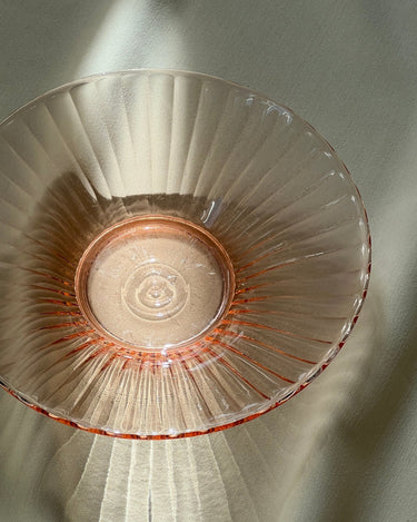 Pink glass bowl - NEROLI
