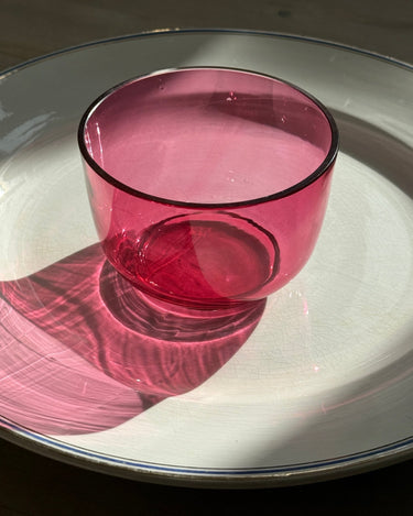 Pink glass bowls (1 pc) - NEROLI