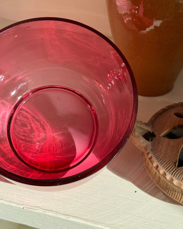 Pink glass bowls (1 pc) - NEROLI