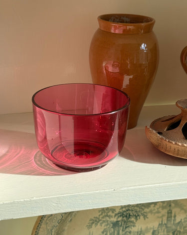 Pink glass bowls (1 pc) - NEROLI