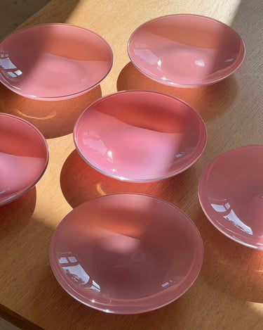 Pink glass bowls (2 pcs) - NEROLI
