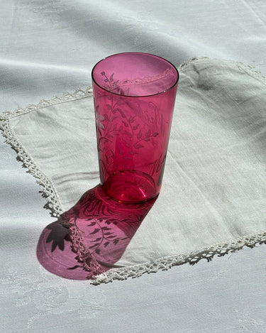 Pink glass vase - NEROLI