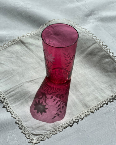 Pink glass vase - NEROLI