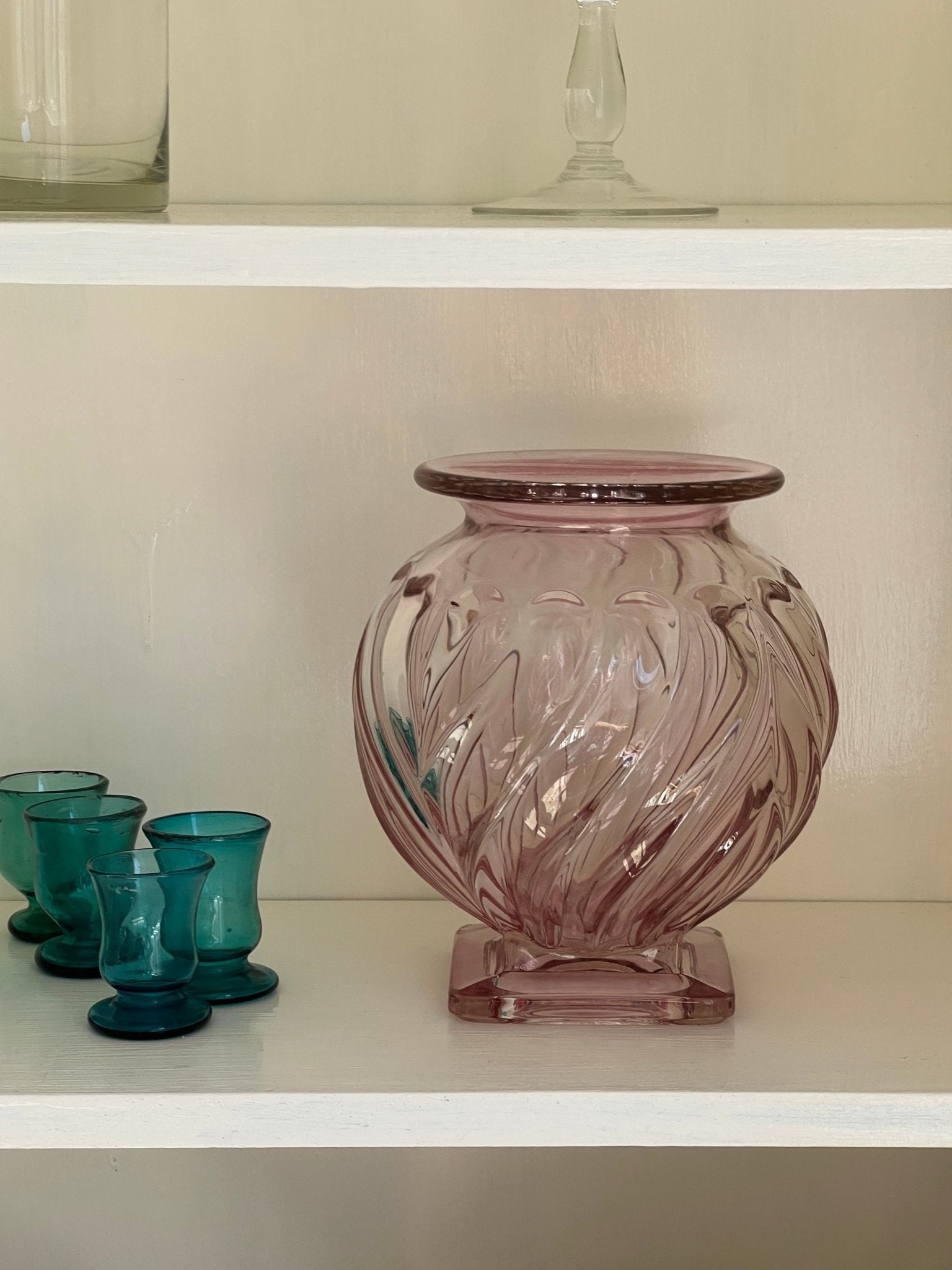 Pink murano glass vase - NEROLI