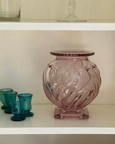 Pink murano glass vase - NEROLI