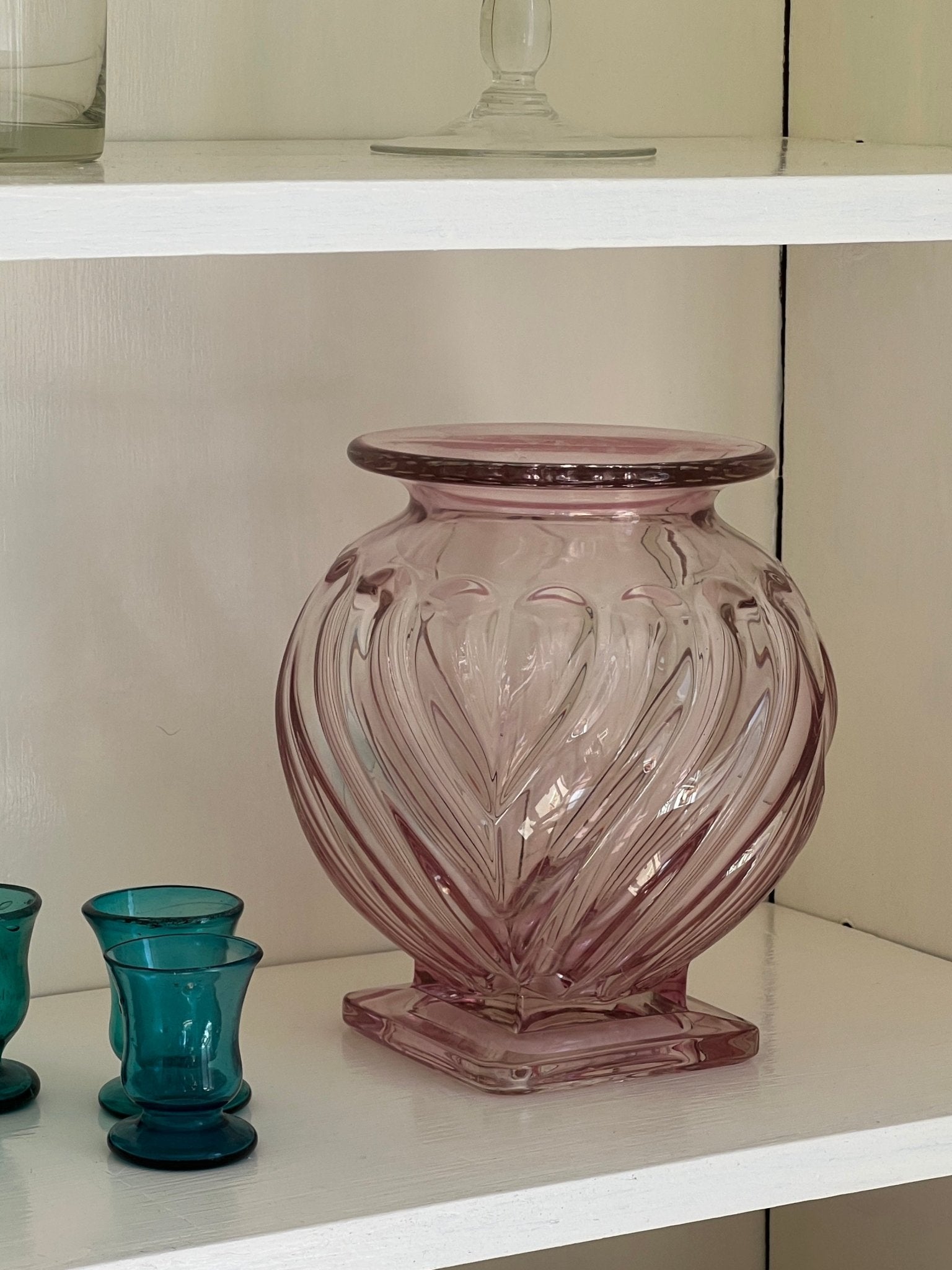 Pink murano glass vase - NEROLI