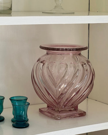 Pink murano glass vase - NEROLI