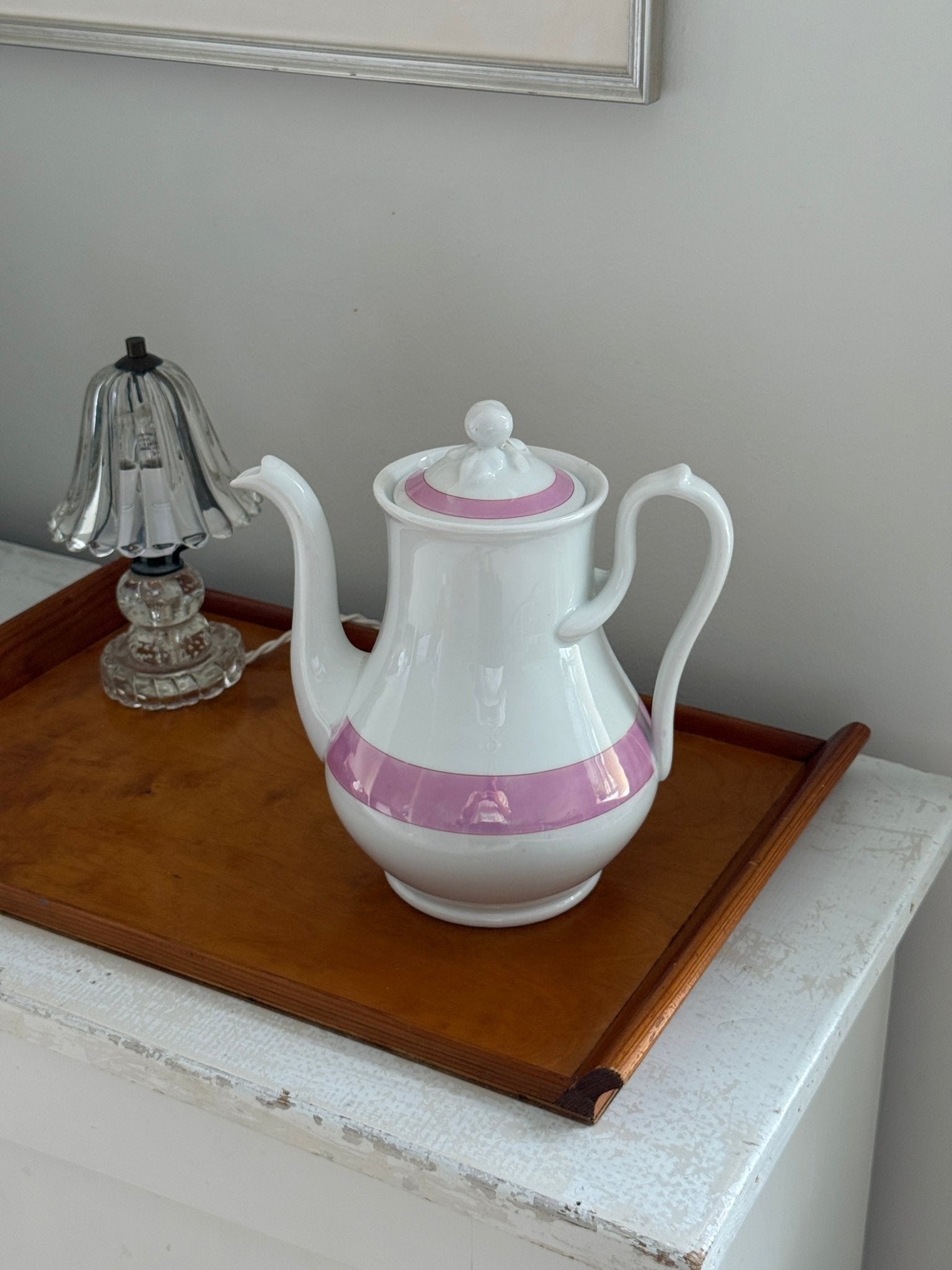 Pink striped teapot - NEROLI