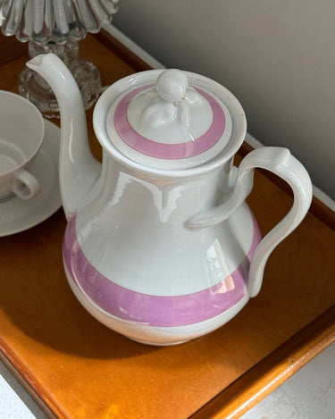 Pink striped teapot - NEROLI