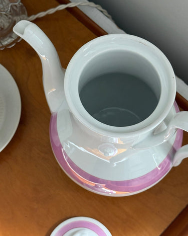 Pink striped teapot - NEROLI