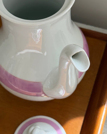 Pink striped teapot - NEROLI