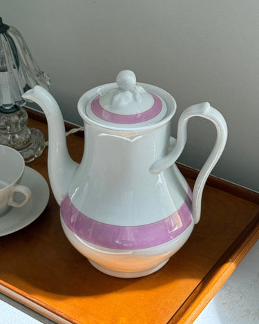 Pink striped teapot - NEROLI