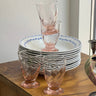Pink swirl glasses (4 pcs) - NEROLI
