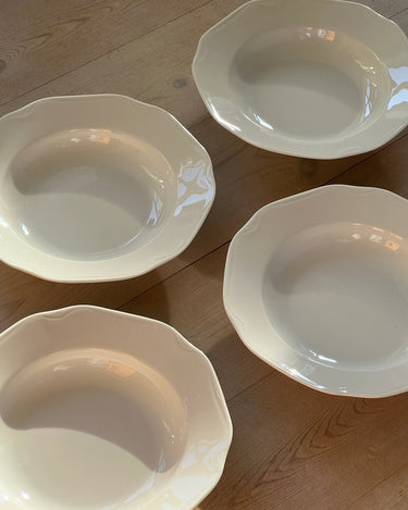 Porcelain pasta plates (4 pcs) - NEROLI