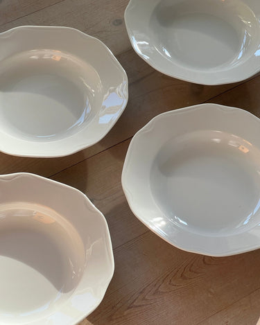 Porcelain pasta plates (4 pcs) - NEROLI