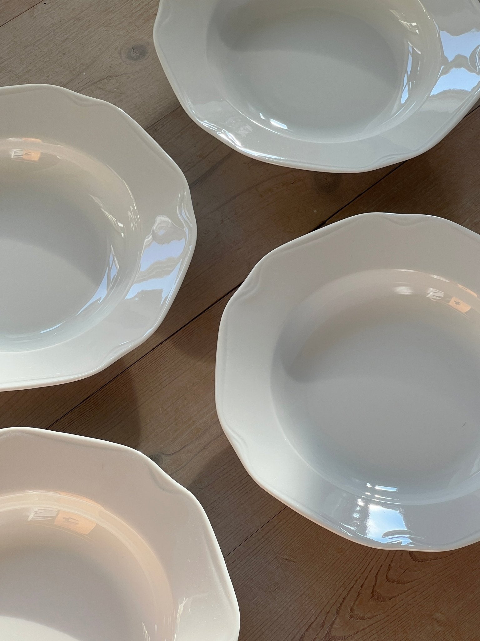 Porcelain pasta plates (4 pcs) - NEROLI
