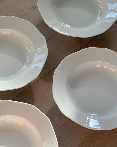 Porcelain pasta plates (4 pcs) - NEROLI