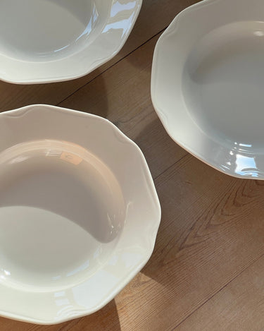 Porcelain pasta plates (4 pcs) - NEROLI