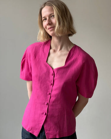 Puff sleeve blouse - NEROLI