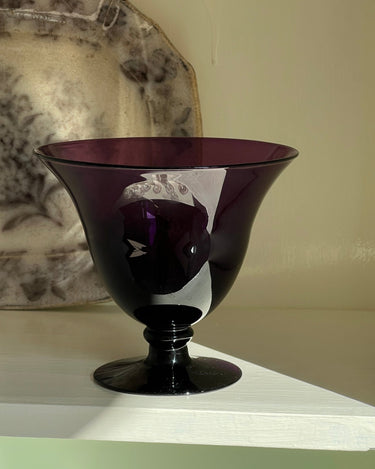 Purple glass bowl - NEROLI