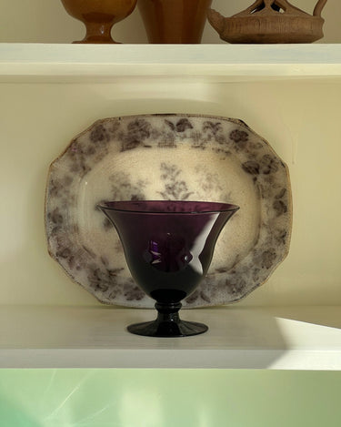 Purple glass bowl - NEROLI