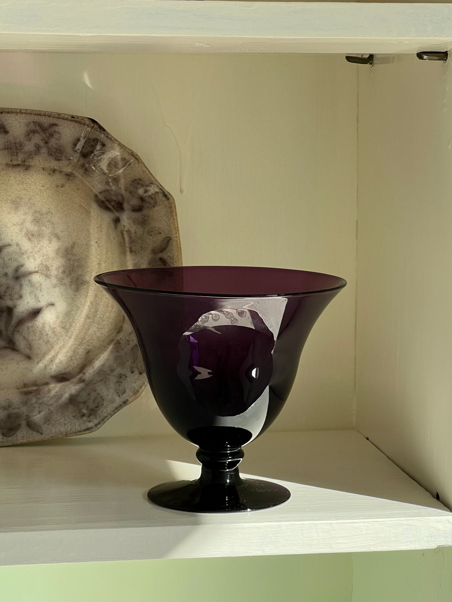 Purple glass bowl - NEROLI