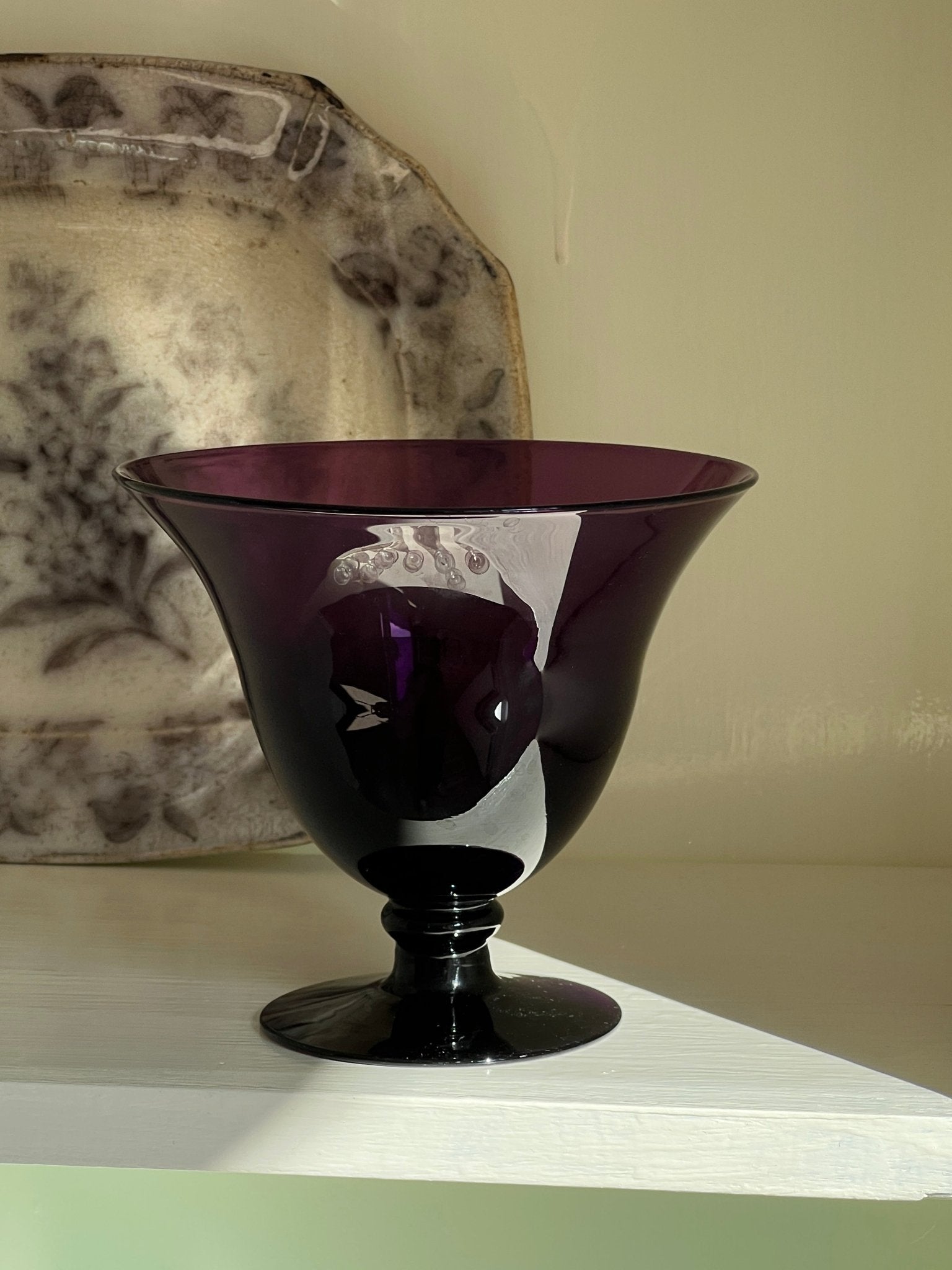 Purple glass bowl - NEROLI
