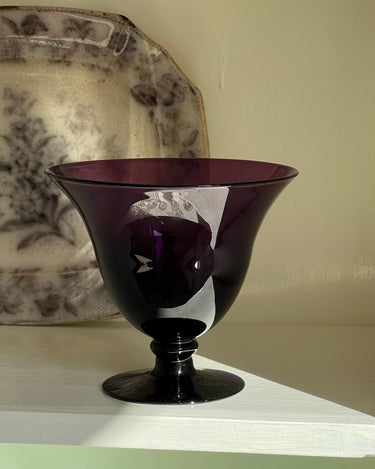 Purple glass bowl - NEROLI