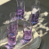 Purple glass tumblers (5 pcs) - NEROLI