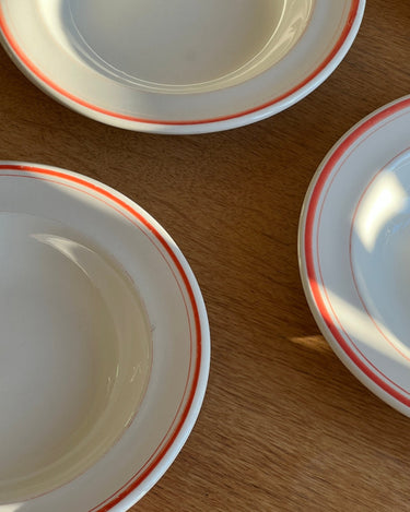 Red bistro pasta plates (5 pcs) - NEROLI