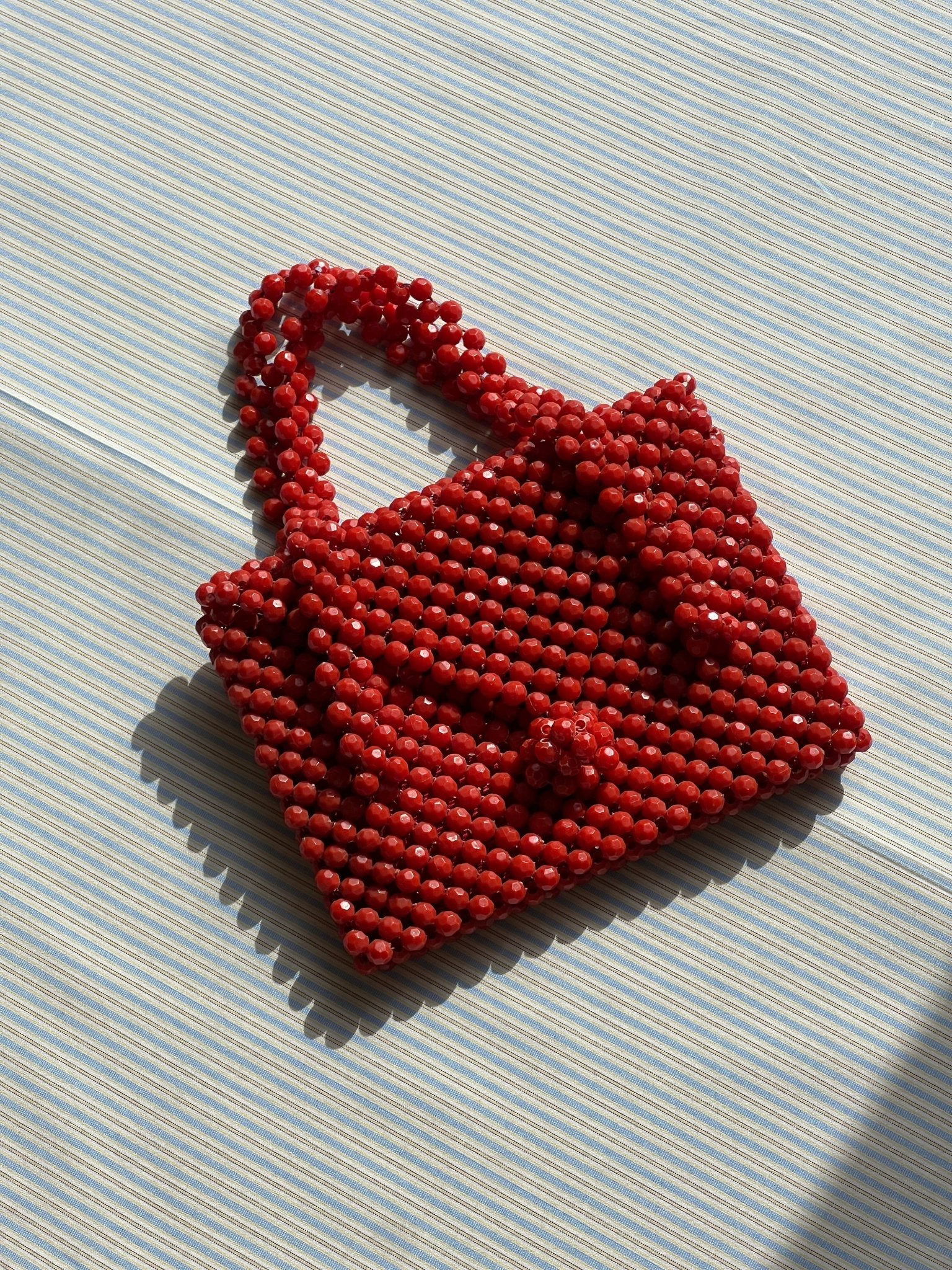 Red pearl bag - NEROLI