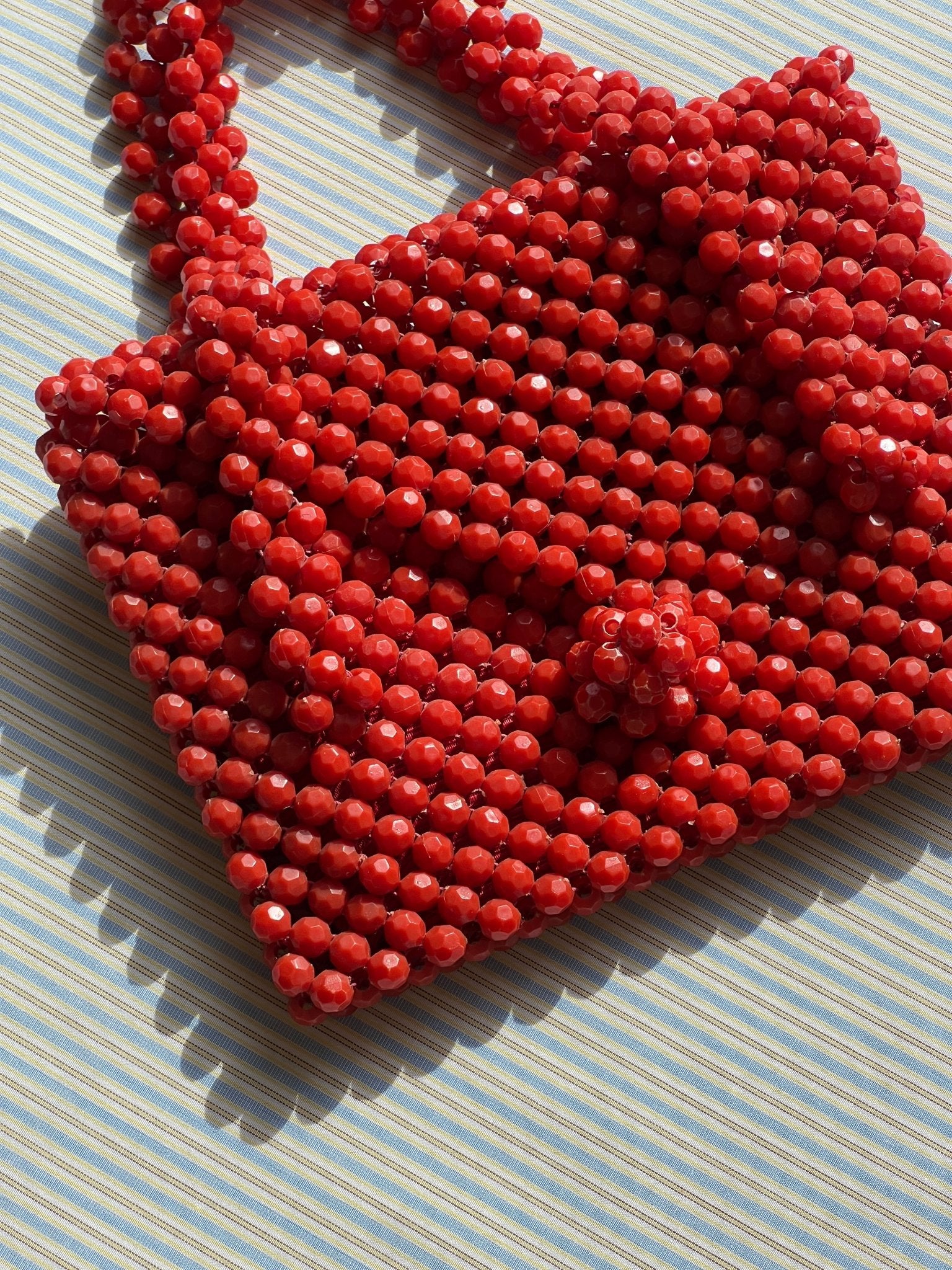 Red pearl bag - NEROLI